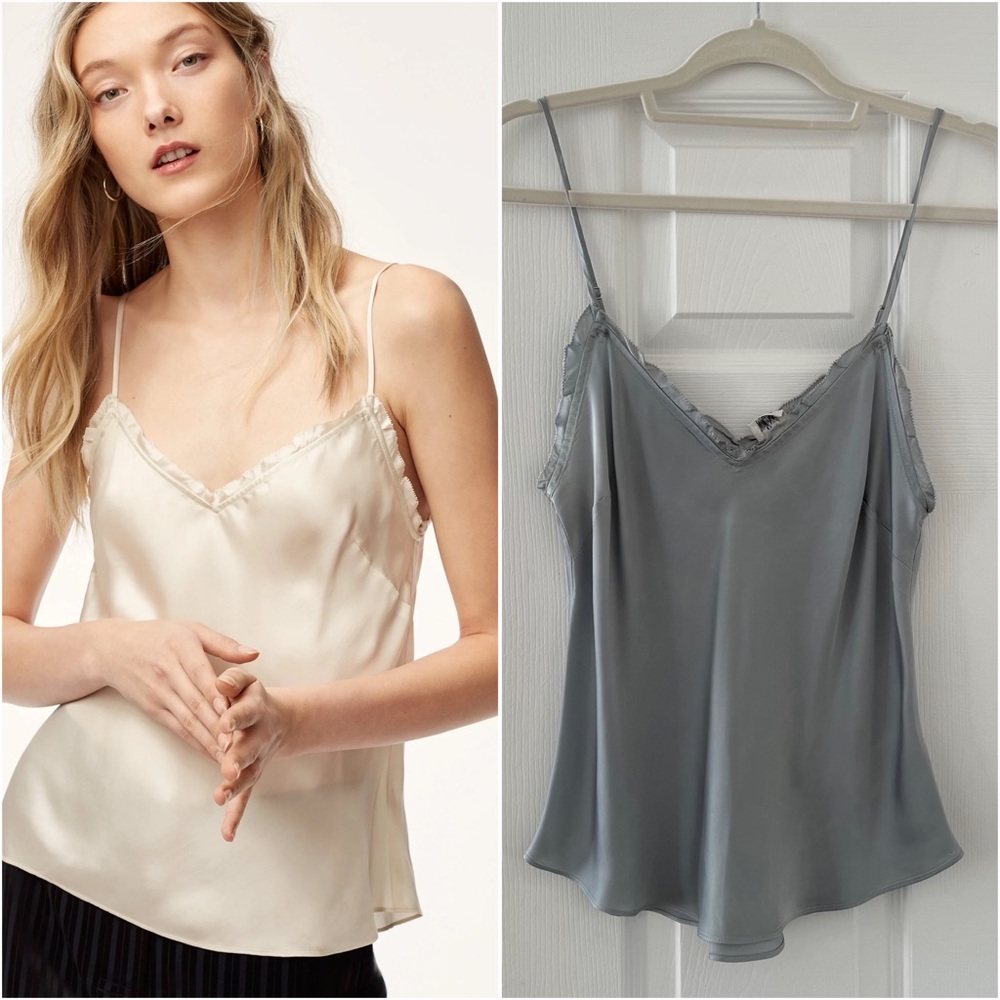 WILFRED - Ruffle Camisole Grey